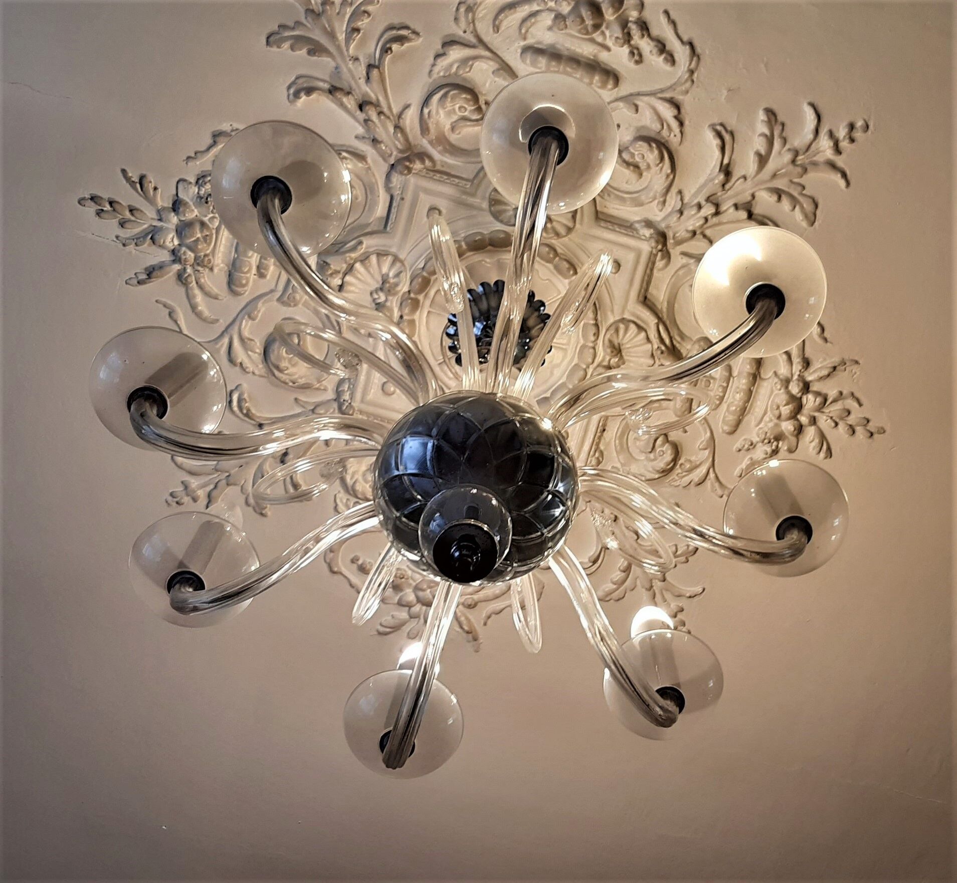 Murano 8-branch chandelier
