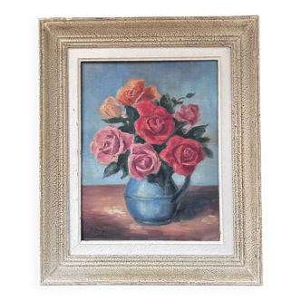 Painting signed Brault 1952