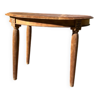 Art Deco oval oak table