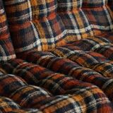 Brutalist two-seater sofa in solid pine, Swedish modernism, 1970s.