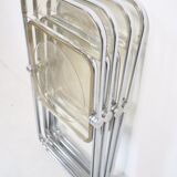 Suite of 4 Plia chairs by Giancarlo Piretti for castelli