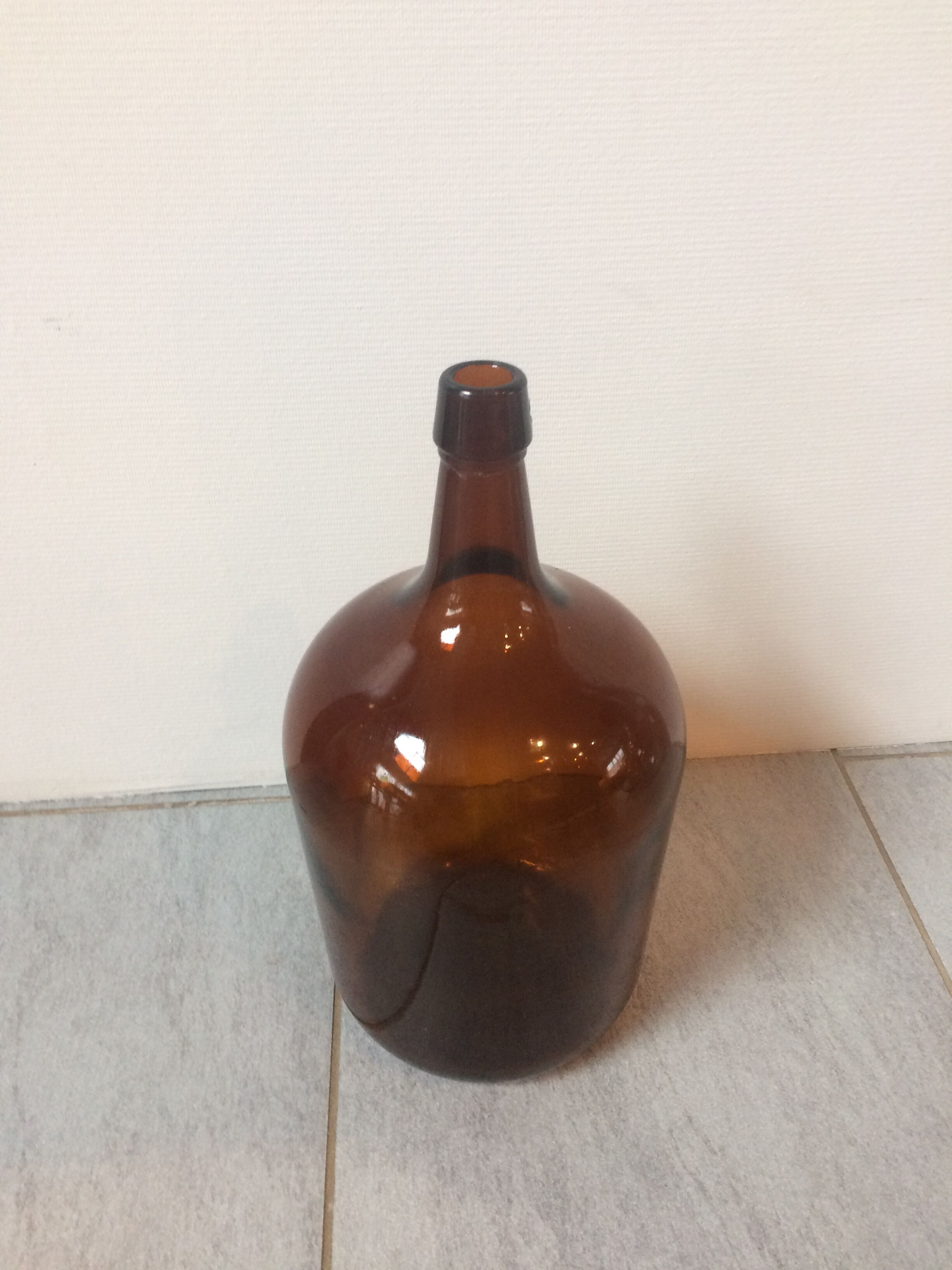 Demijohn 5 liter amber
