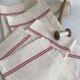 Paire de torchons anciens liteaux