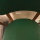 Set of 3 chairs in black mottled green leatherette