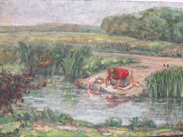 La lavandière signée