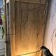 Pickled oak display bookcase