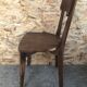 Série de 6 chaises bistrot scandinave bois vintage