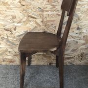 Série de 6 chaises bistrot scandinave bois vintage