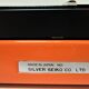 Silver Reed 200 orange metal typewriter made in Japan 70s
