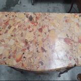 Commode en marqueterie Louis XVI Transition