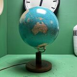 Lampe globe en verre Duo Welt Im Raum vintage des années 1980.