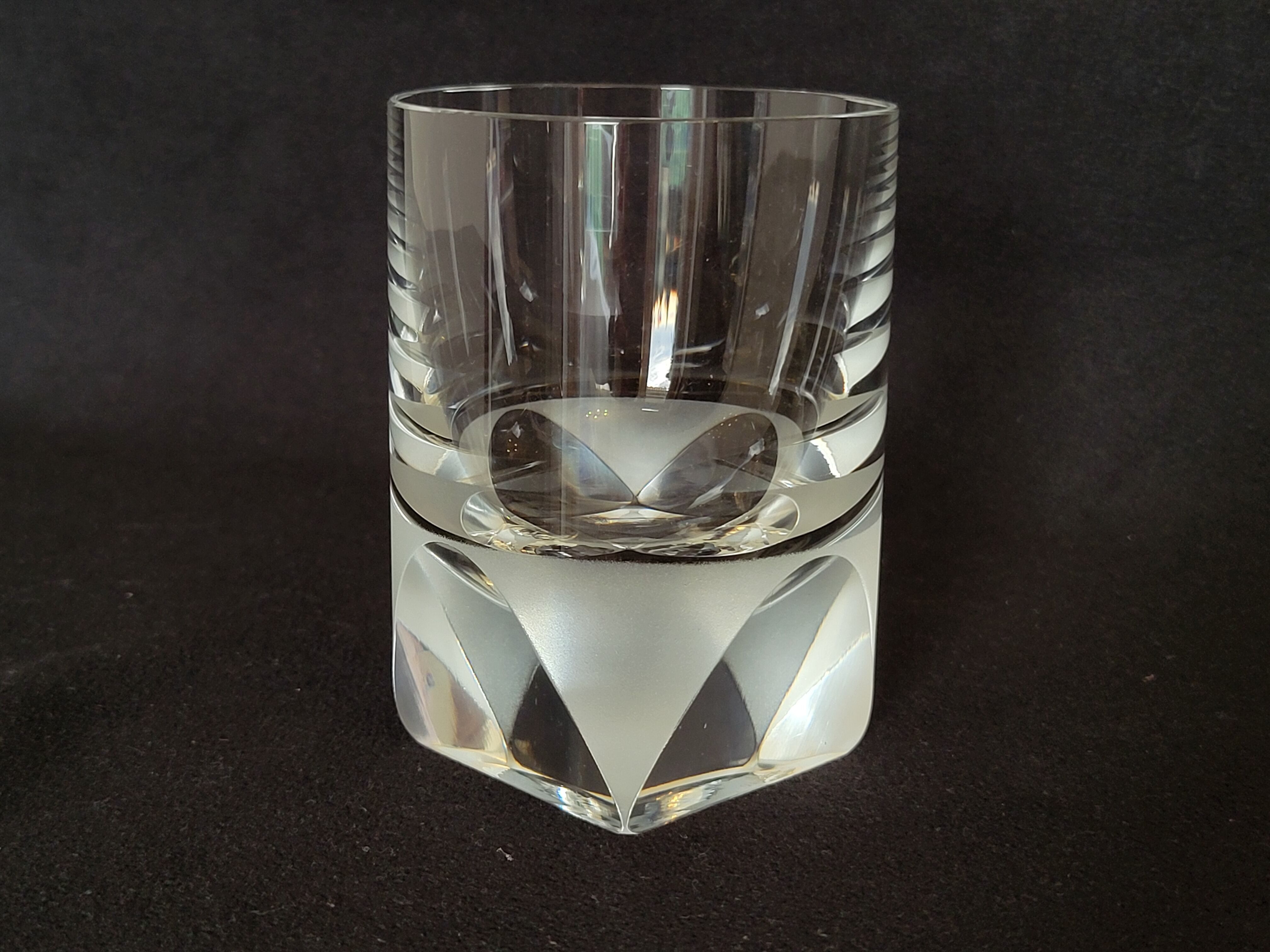 4 Rosenthal crystal whisky glasses + ice bucket + 2 shot glasses