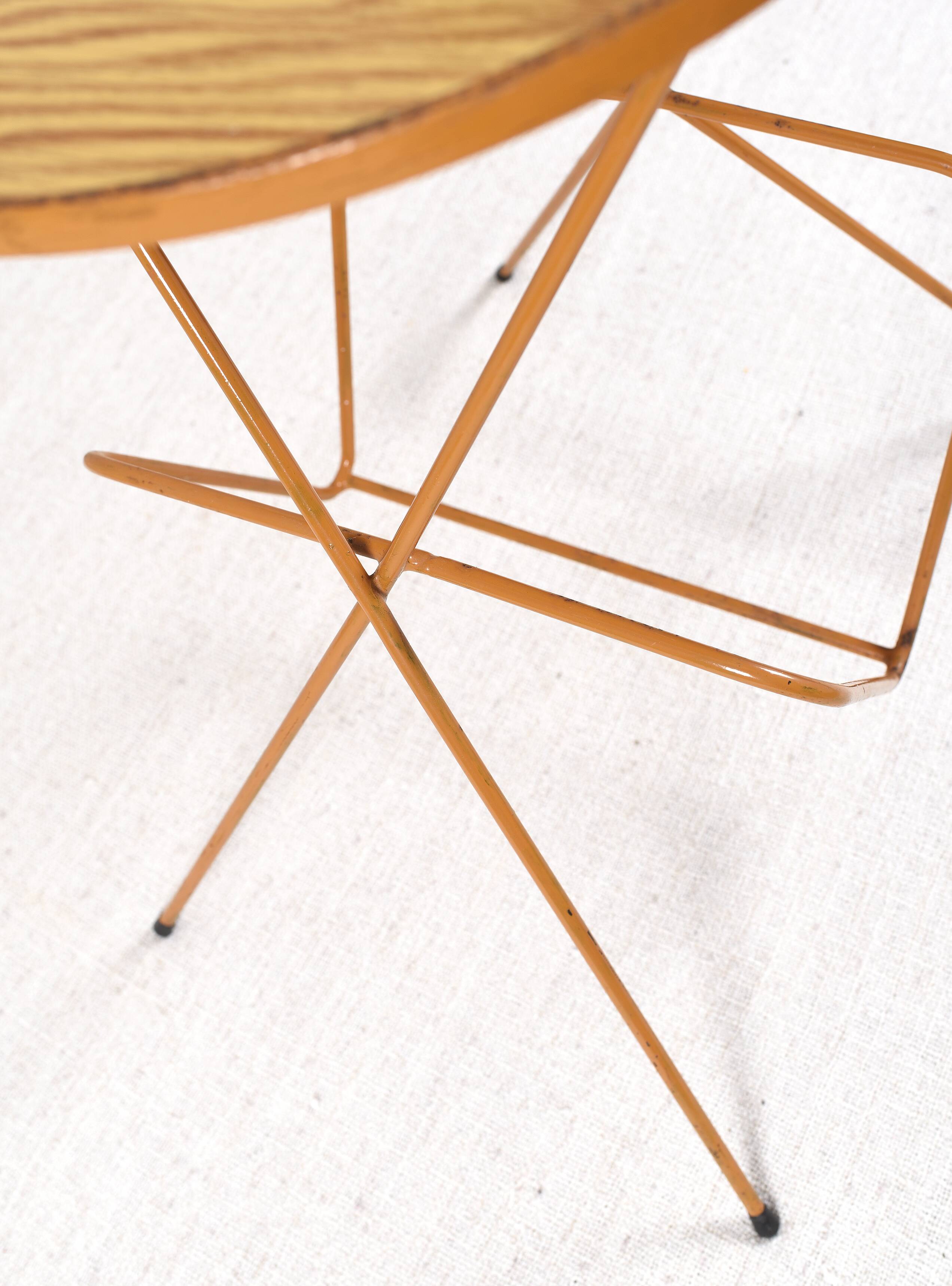 Vintage magazine rack side table