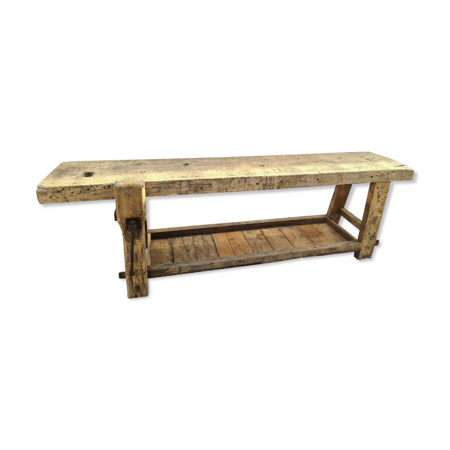 Wooden cabinetmaker's workbench