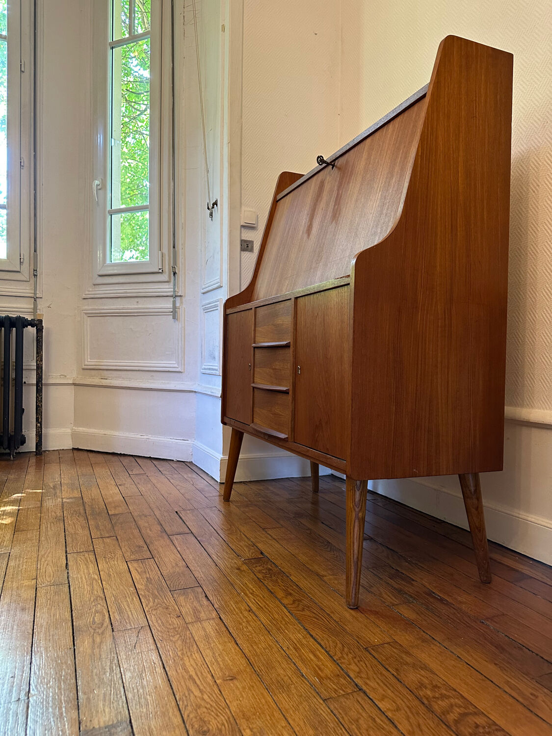 Secretary Vintage English teak 60s