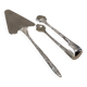 Petite pelle a tarte pince a sucre metal argente orfevre Ercuis russe