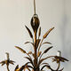Florentine chandelier in wheat ear style by Hans Kögl Hollywood Regency