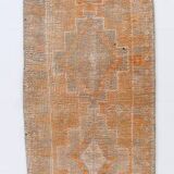 2x12 Long Narrow Orange Vintage Runner Rug, 75x378Cm SK 18494 FREE SHIPPING