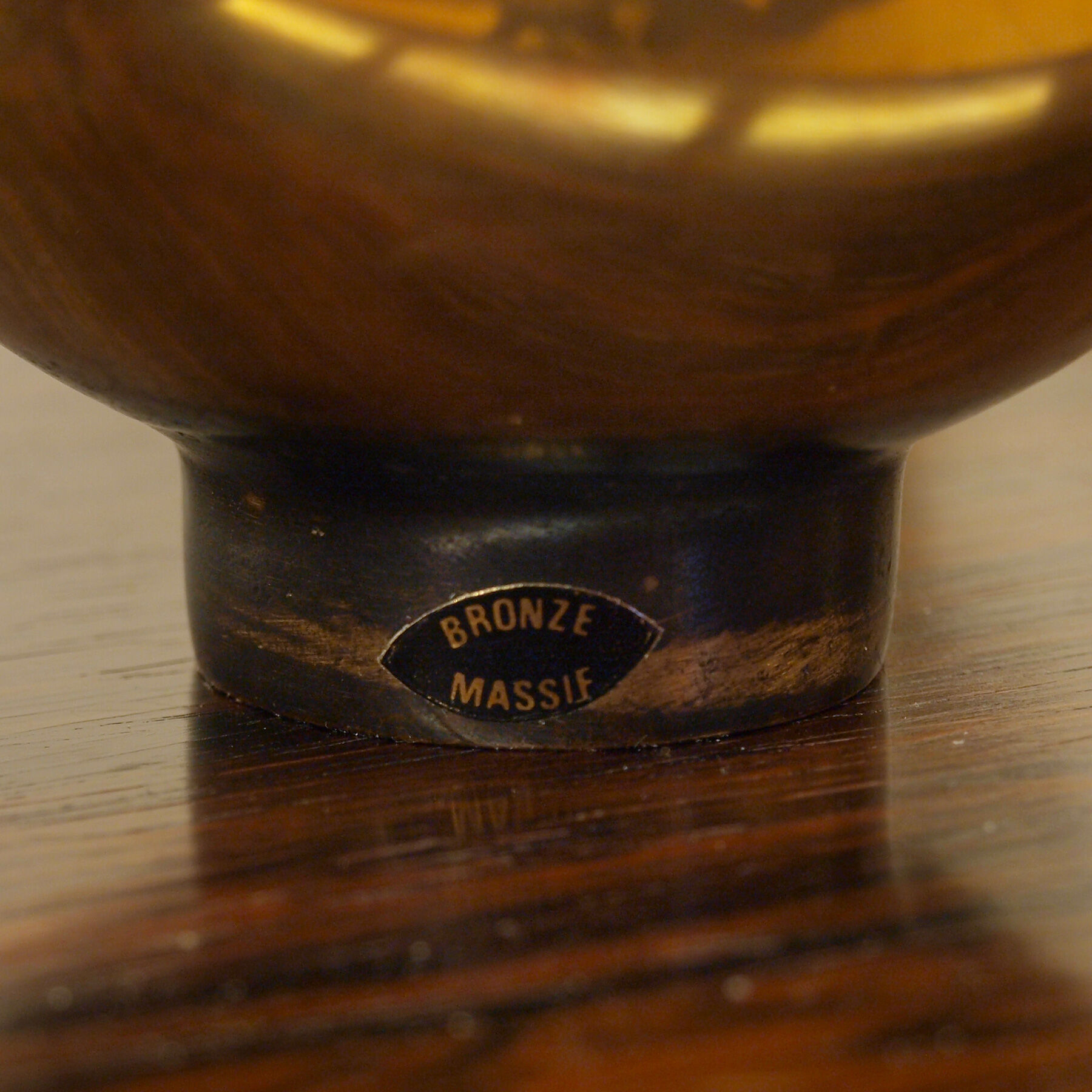 Jacques Lauterbach's bronze pestle ashtray, 1960s