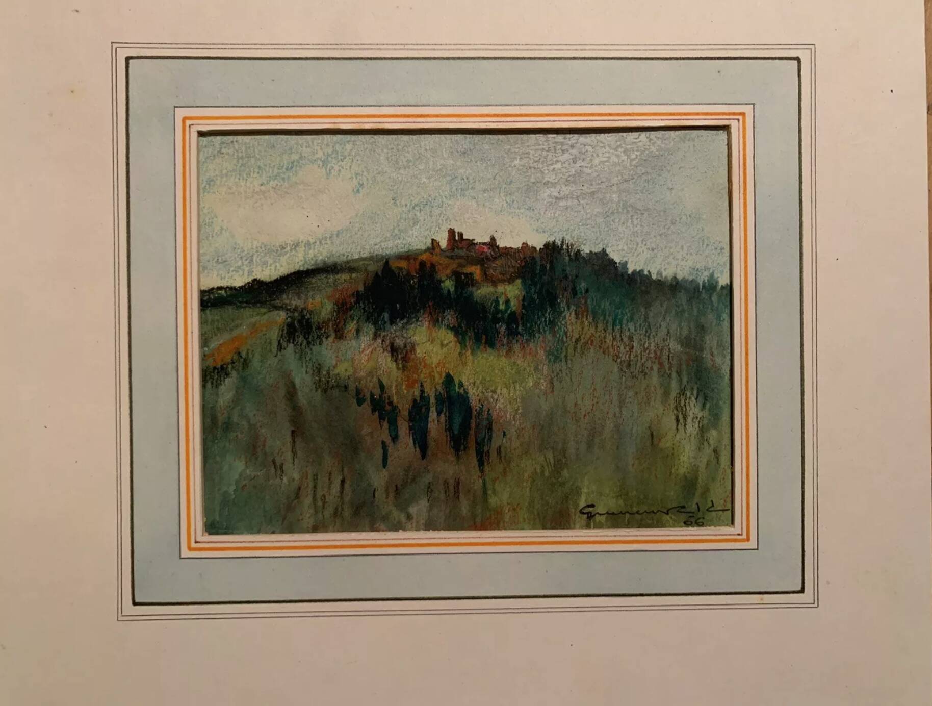 Jean Jacques GRUNENWALD - Gouache and Pastels - Mountain Landscape