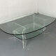 Space Age Italian modern Glass and Perspex Coffee Table, 1990s