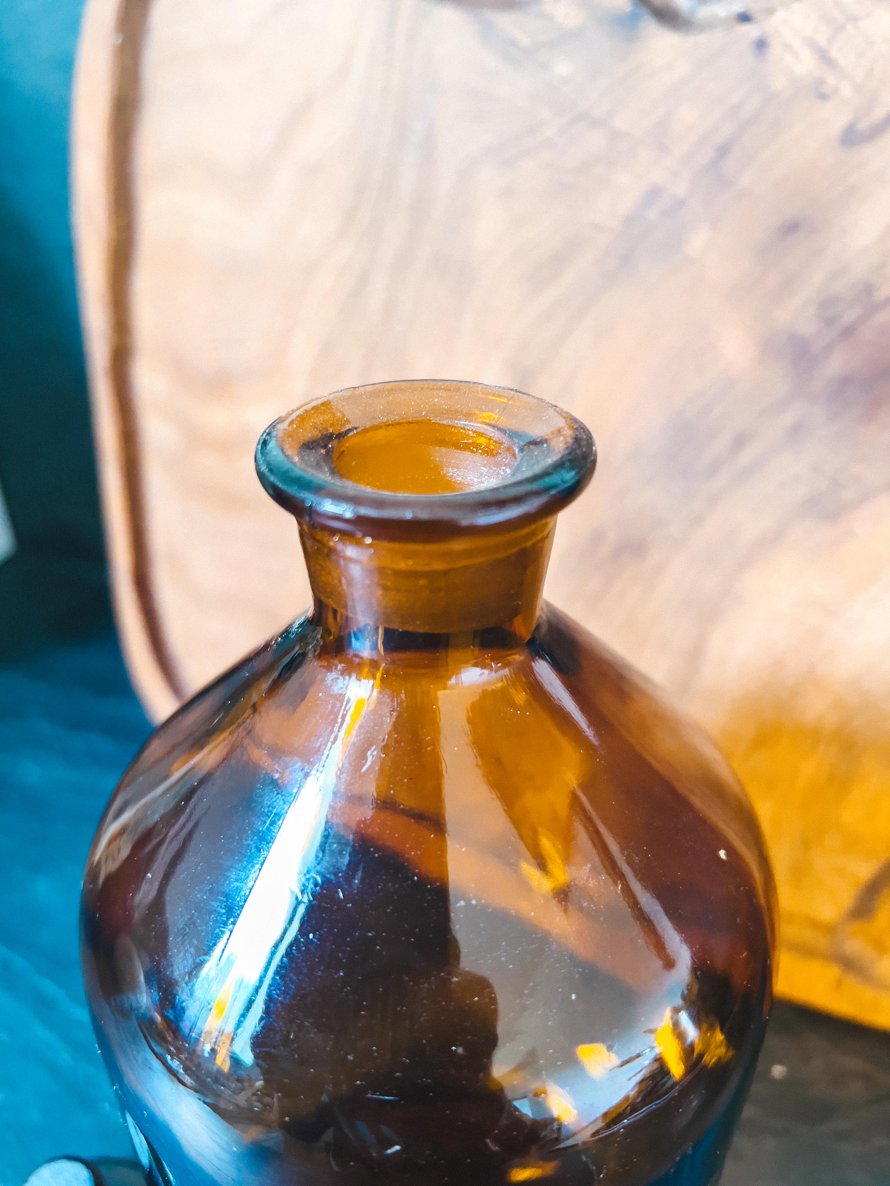 Old laboratory bottle old pharmacy Prolabo 1150 cl amber glass