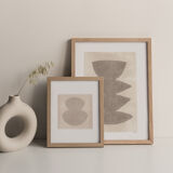 Painting on paper, abstract by Eawy