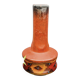 Red Italian ceramic vase by Meloni S. Marino
