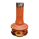 Red Italian ceramic vase by Meloni S. Marino