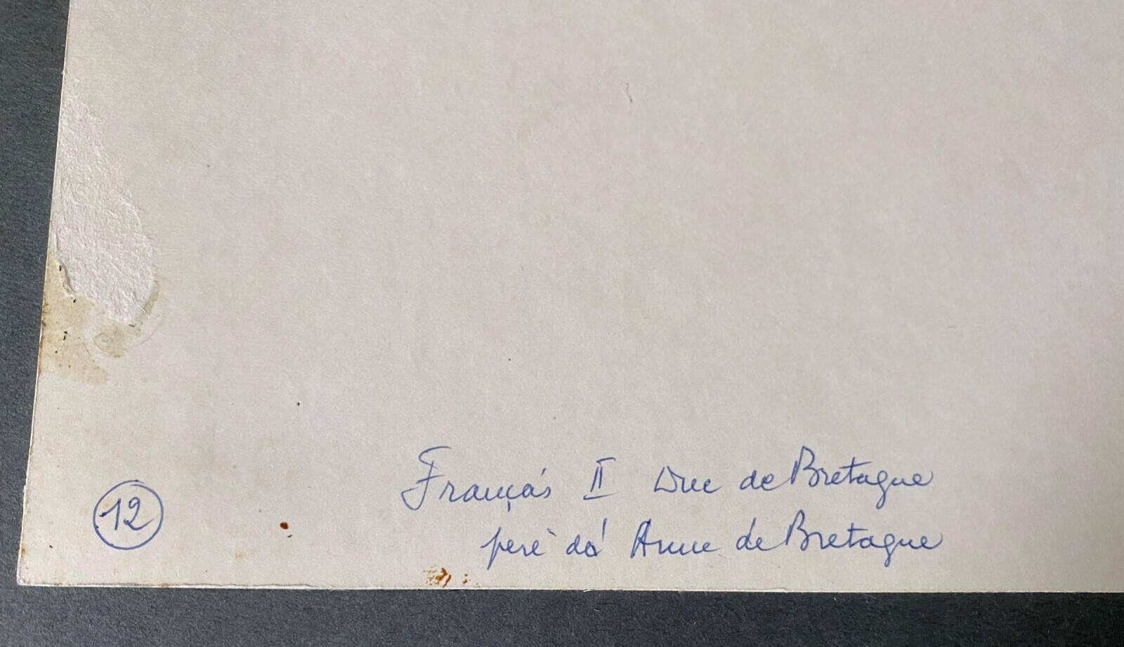 Silver photo Bernard Darot José Chevreau 20th François II N°12