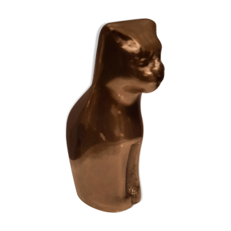 Small brass cat