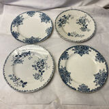 Set of 4 old iron earth plates