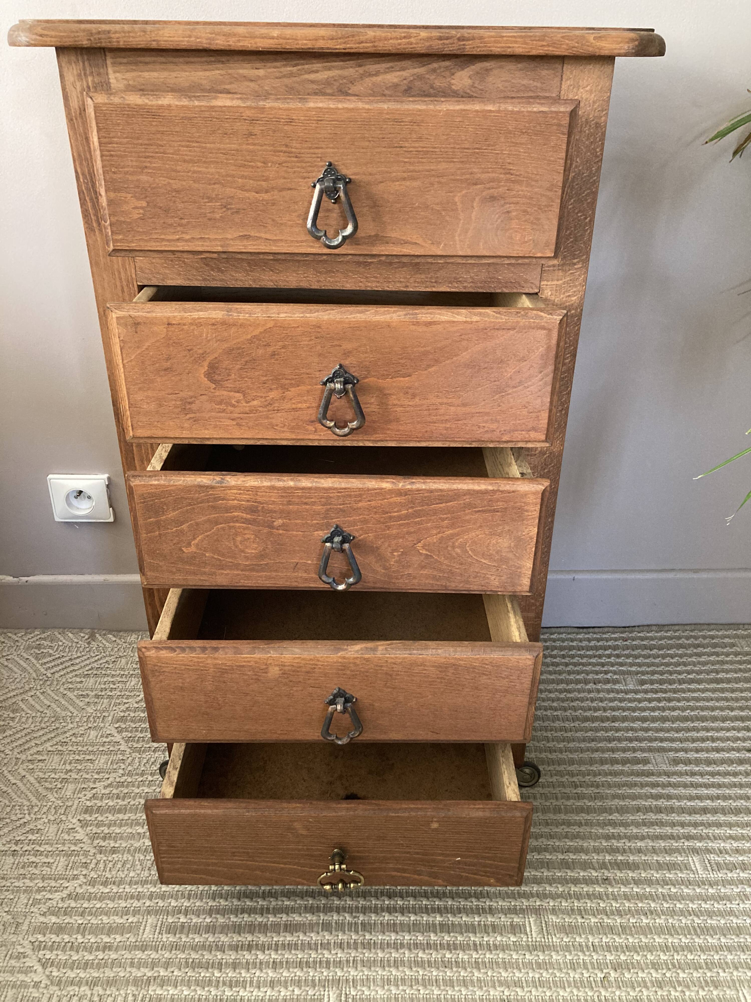 Vintage dresser dresser on wheels