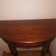 Console en bois demi-lune
