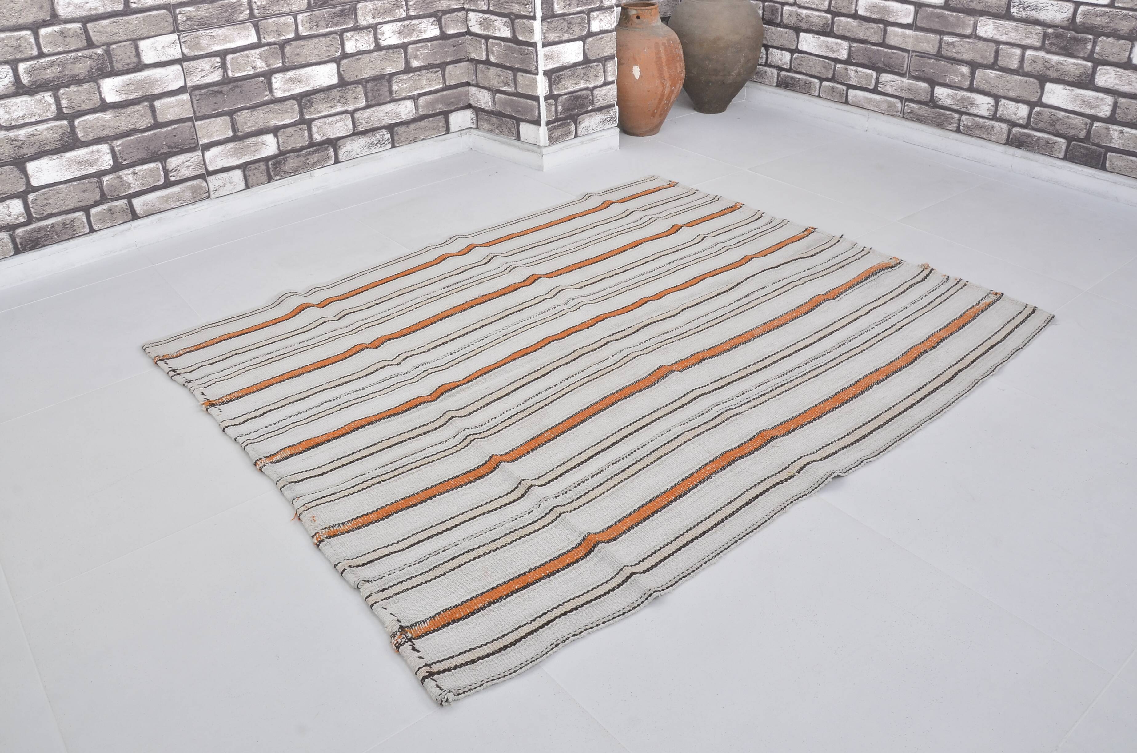 Stripe Anatolian Hemp Kilim Rug sku 3681