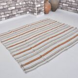 Stripe Anatolian Hemp Kilim Rug sku 3681