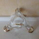 Candlestick in crystal signed Schneider vintage 1970