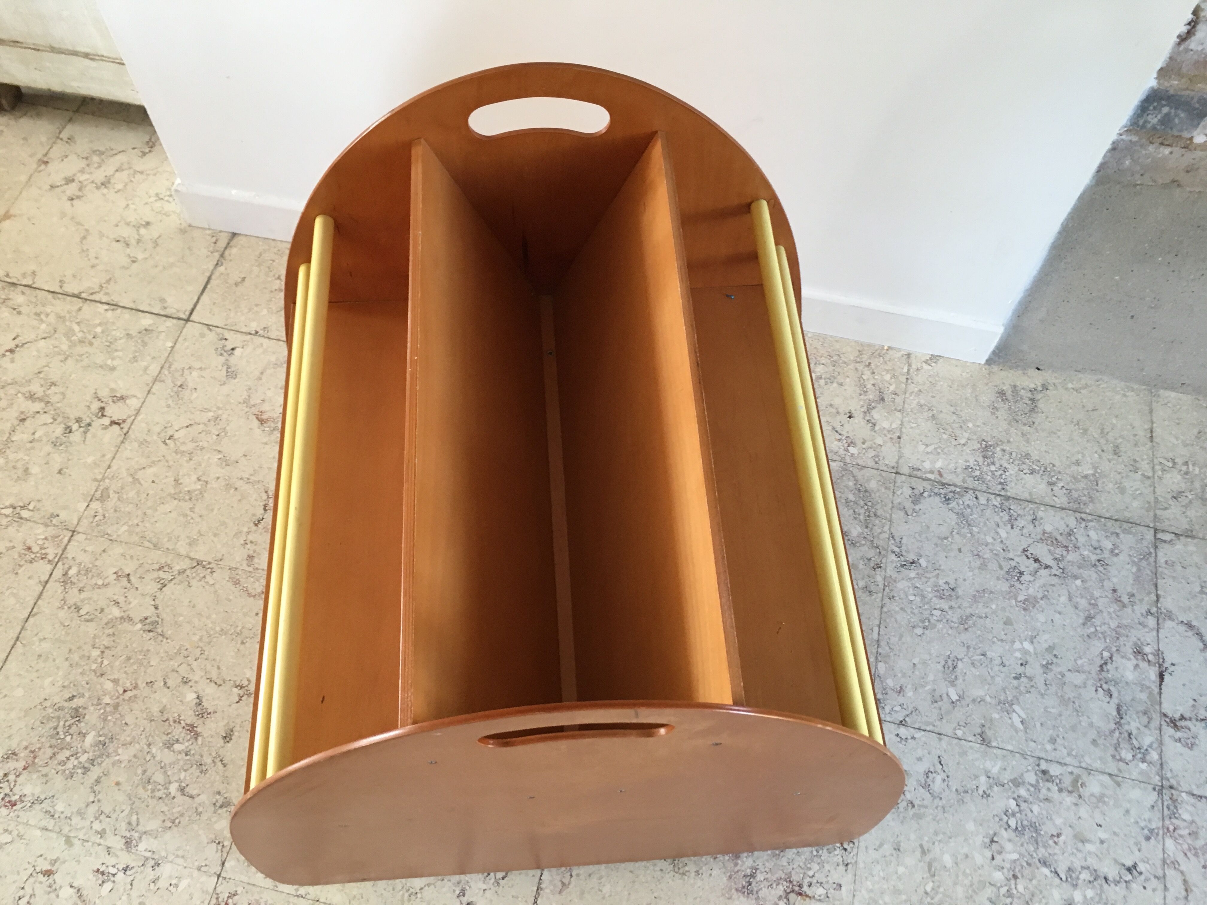 Library on vintage wheels