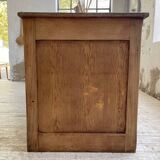 XL oak counter, trade furniture with multi-drawers