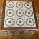 Vintage G-plan ceramic and teak table