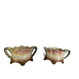 barbotine paire de vases
