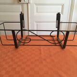 Vintage wrought iron planter.