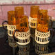 Glass mug in orangeade 60s