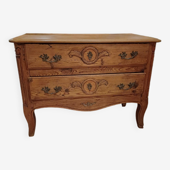 Commode provencale populaire xviii eme en pichpin et autre bois