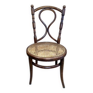 Curved wooden armchair J&J Kohn
