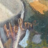 “Veranda du Midi” oil on canvas signed Helme