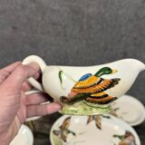 porcelain dinner service with embossed ducks