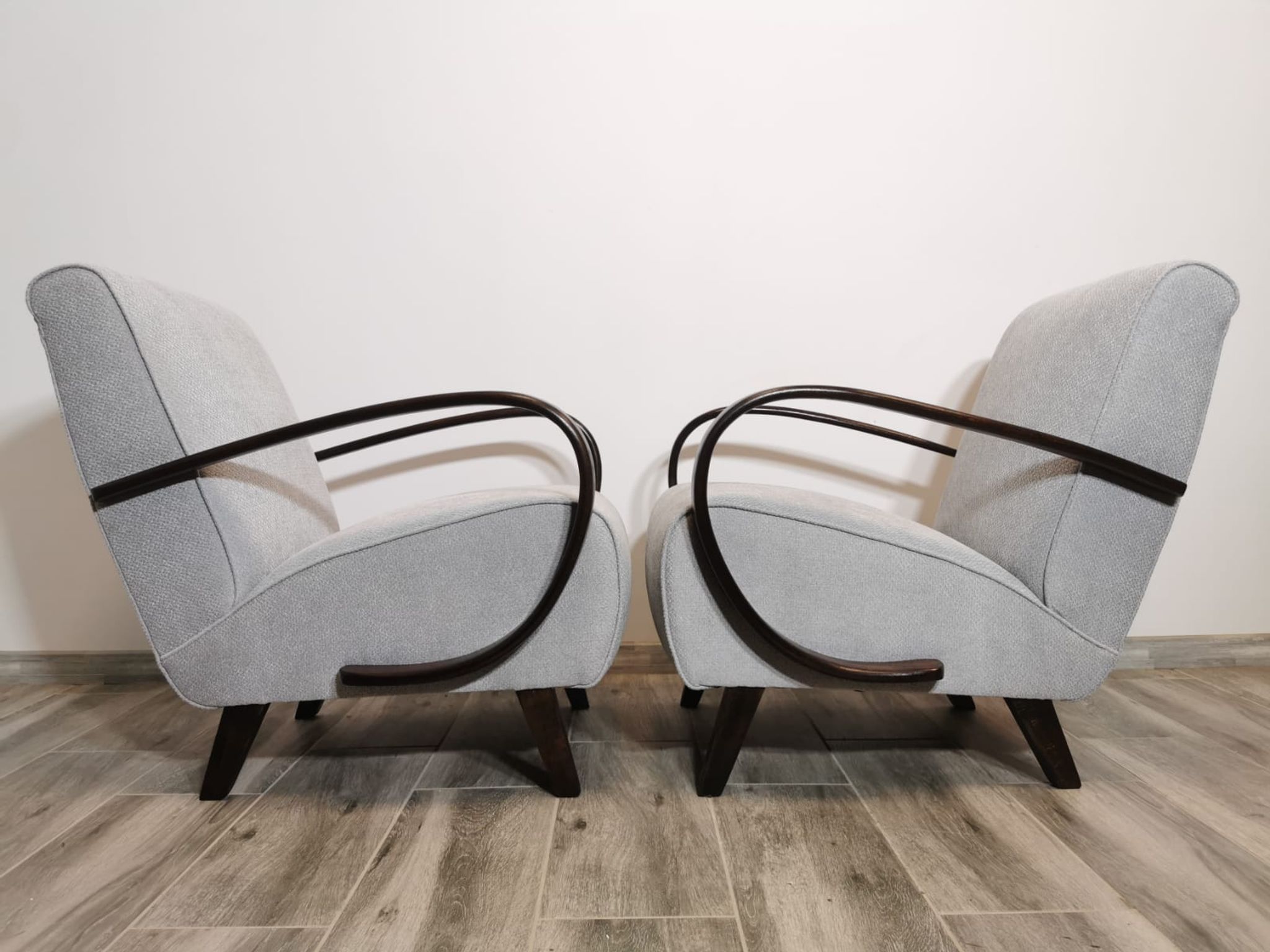 Fauteuils de Jindrich Halabala, années 1940, Set de 2