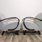 Fauteuils de Jindrich Halabala, années 1940, Set de 2