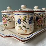 Service old cream jars